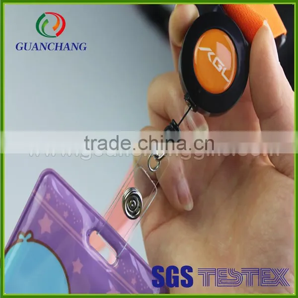 Custom Retractable id Badga Card Holder With Clip Lanyard photo-4