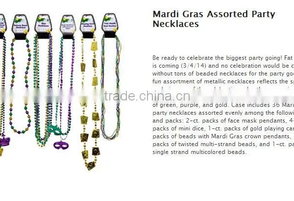 Mardi Gras Assorted Party Necklaces