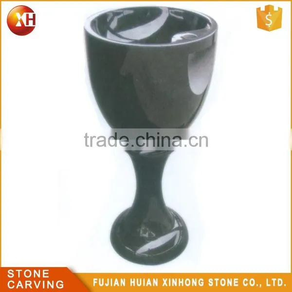 Small Oval Granite Corner Synthetic Stone Bathroom Sink photo-6