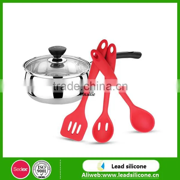 Cooking Utensils Set for the Kitchen Premium Silicone Kitchen Tools Set ISO9001 Certification Food-grade Silicone Cooking Sets photo-3