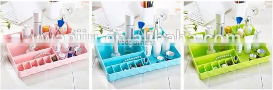 Wholesale Stock Small Order Desktop 15 Lattices Cosmetic Plastic Storage Box photo-6