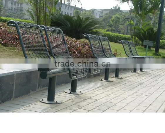 Metal Mesh Chinese Style Garden Bench photo-5