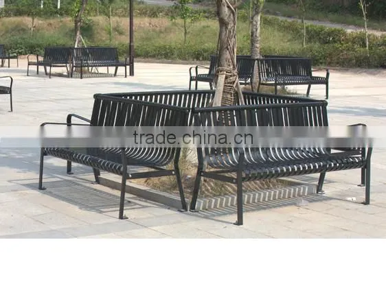 Outdoor Iron Garden Bench photo-2