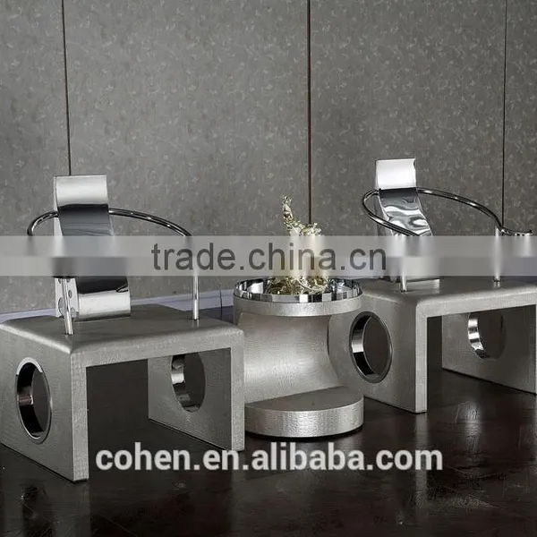 2016 Modern Design Removable Stylish New Center Table Coffee Table Covered by PU for Stainless Steel Furniture photo-6