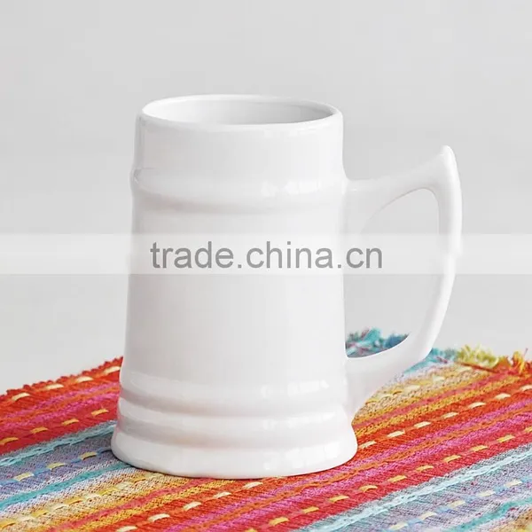 2016 Hot Sale Solid Color Ceramic Barrel Beer Mug photo-2