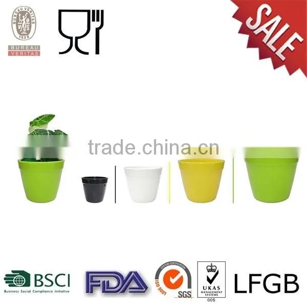 Round Melamine Plastic Flower Pot With Different Size