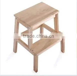 Custom Handmade Wooden Bar Stool Pine Solid Wooden Stool CN photo-2