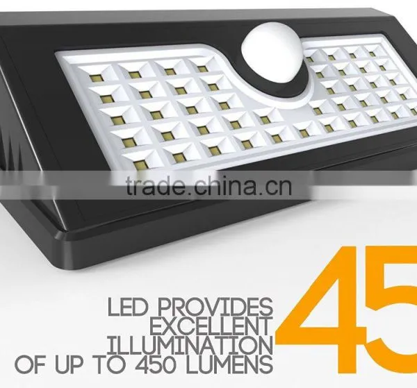 2017 New Low Price High Qulity 45LED Motion Waterproof Solar Light for Outdoor ,garden ,patio photo-2