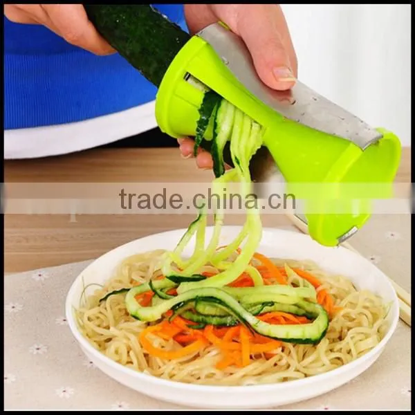 China Supplier Funnel Rotary Model Spiral Slicer Vegetable Shred Device Cutter Carrot Piece Grater Manufacturer Price on tv photo-4