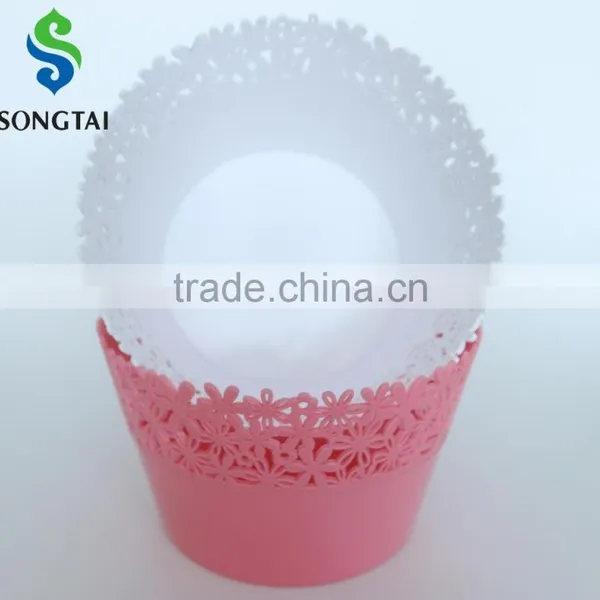2016 New Style Plastic pp Circular Fruit Basket With Sunflower photo-6