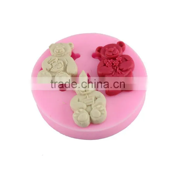 Liquid Silicone Mold Cake Chocolate Chip Mold DIY Baking Tool Cake Decoration - Three Bears 1688 Agent photo-2