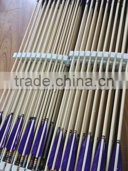 7.5mm~9mm Hunting Use Rainbow Type Cedar Purple Fletched Arrows For Archers photo-6