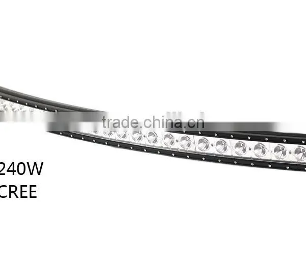 Curved LED Light Bar 240w LED Light Bar Offroad Jeep Wrangler LED Light photo-3
