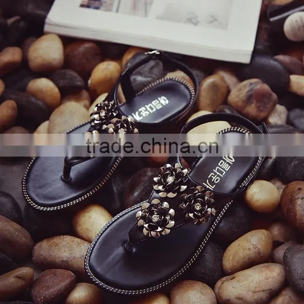 HFRW188 2017 Summer Hot Sale Custom Flat Sandals for Ladies Pictures photo-2