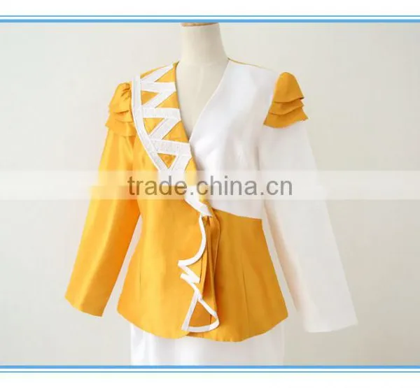 100% Polyester 2 Pcs Skirt Elegant Design Wholesale Womens Suits photo-2