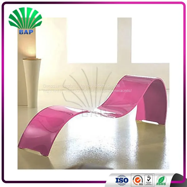 Luxury Acrylic Rocking Swing Chair Colorful Recliner Chair Lucite Beach Chair photo-2