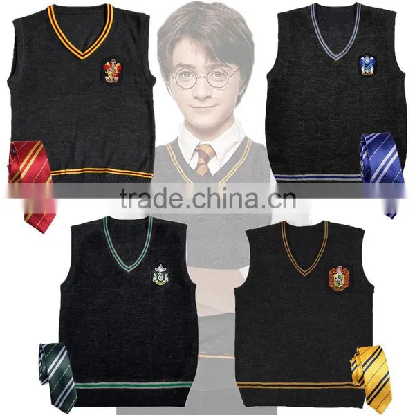 Harry Potter Sweater Cosplay Wool V-Neck Vest Uniform Fancy Dress Xmas Gift photo-2