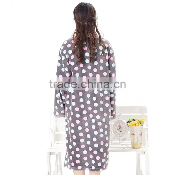 Sexy Coral Floral Robe for Women photo-2