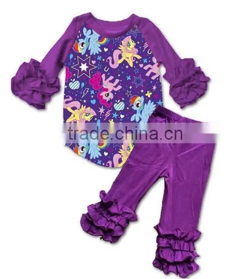 Wholesale Children Outfit Easter Bunny Printed Boutique Clothing Baby Girl Boutique Clothing With Pink Pants photo-6