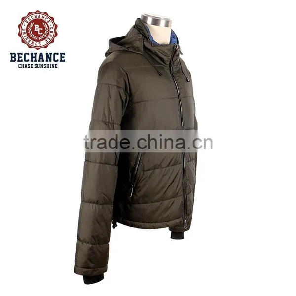 Mens Long Padded Parka Jacket With Raccoon Fur photo-3