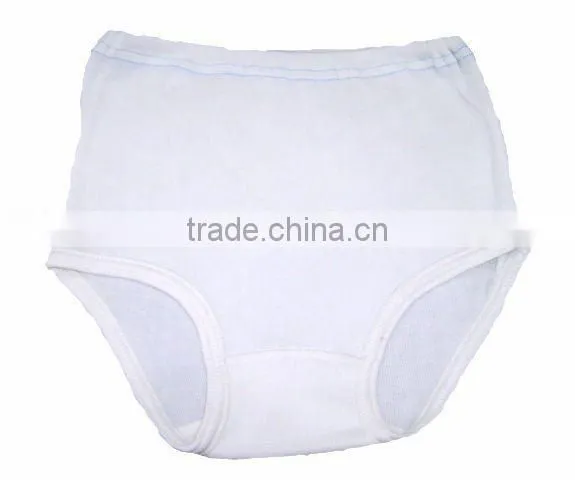 50% Polyester & 50% Cotton (1x1 Rib) Short Pants/Trousers (White Bleached) photo-2