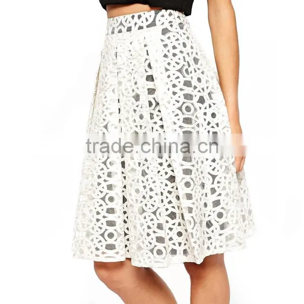 Fashion Casual Organza Embroidery Sheds Skirts photo-2