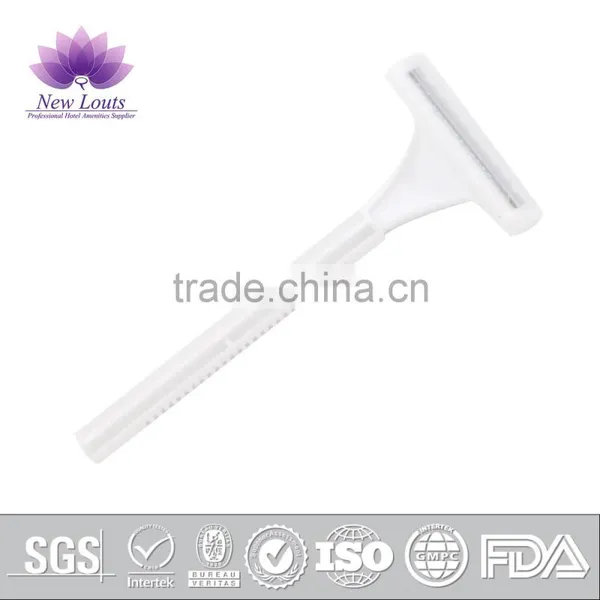 White Twin Blade Disposable Plastic Shaving Razor photo-2