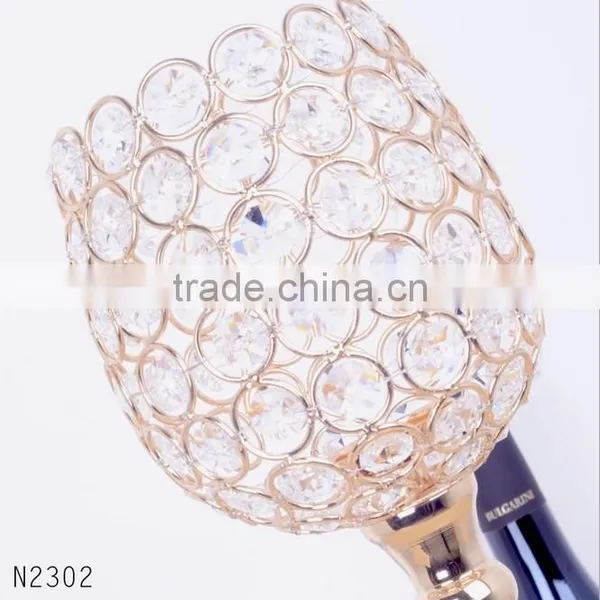 Hot Sale Crystal Candle Holders Wedding Table Decorations photo-3