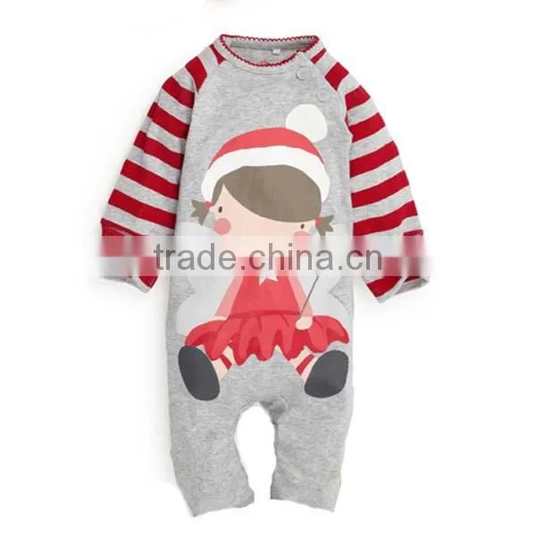 Chrismas Cartoon Animal Pure Cotton Baby Romper photo-5