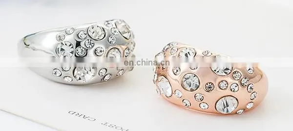 White Gold Plated CZ Diamond Wedding Rings 7mm Women Fine Jewelry Zirconia Crystals Engagement Rings Top Quality Alloy Ring photo-5