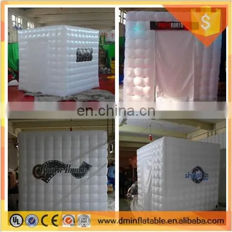 2016 Attractive Portable Lighted Inflatable Cube Photo Booth/Kiosk LED Lighting Inflatable Photo Booth for Sale photo-6