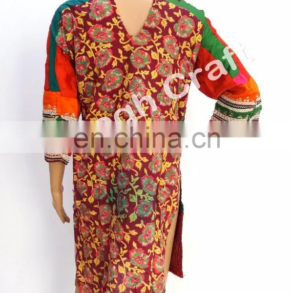 Afghan Kuchi Ethnic Dress - Vintage Afghani Mirror Work Tunic - Afghan Tunic -Kuchi Ethnic -tribal Dress -Afghan Vintage Tunic photo-3