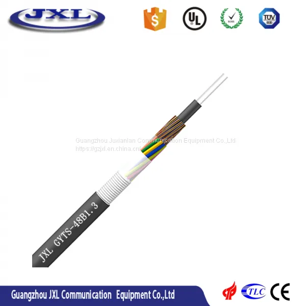 Duct Armored Stranded Outdoor Fiber Optical Cable 48 Core Fiber Optic Cable