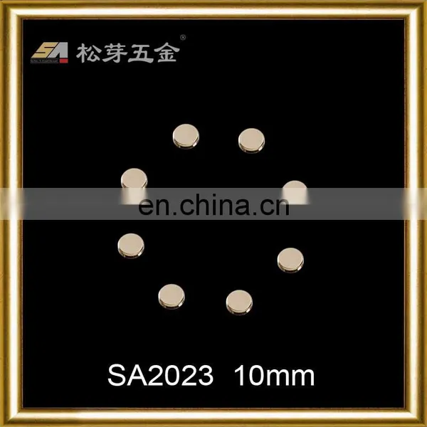 10mm Flat Head Solid Metal Rivet, Zinc Alloy Nut photo-3