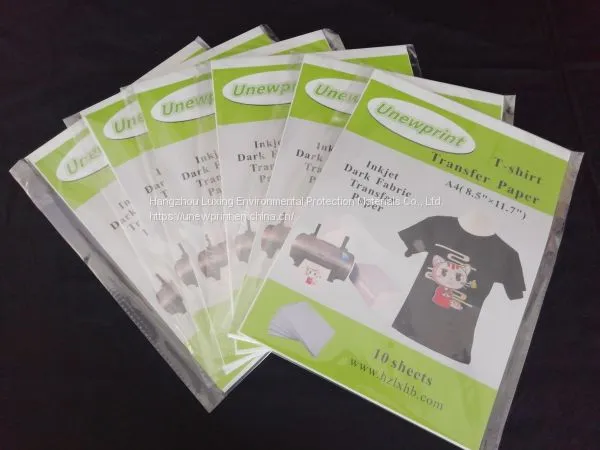 A4 Size Iron-on Transfer Paper for Dark-colored Cotton Fabric, Inkjet Heat Transfer Paper photo-2