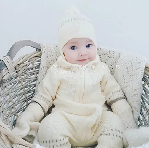 Wholesale Products Unisex Baby Winter Clothes Romper Baby Girl 3-24 Months Baby Siamese Jumpsuit With Cap photo-5
