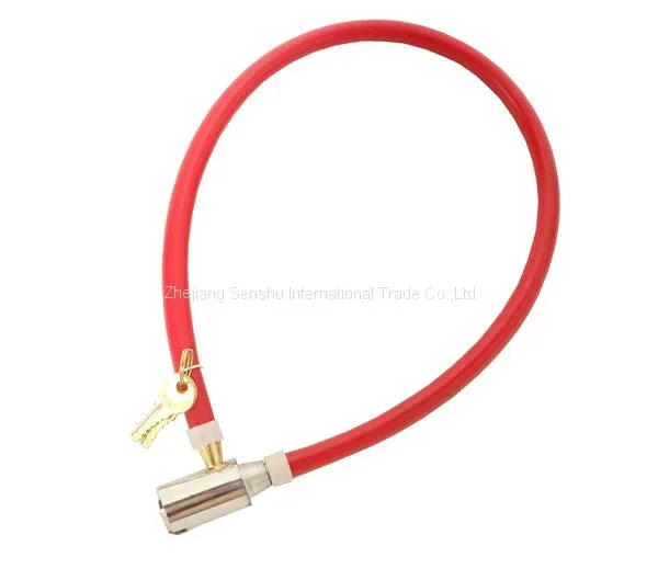 Wire Cable Bicycle Lock Flexible Lock with Key