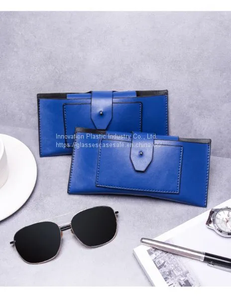 Creative and Vintage Portable Sunglasses Holder; Simple Leather Myopic Eyewear Pouch photo-3