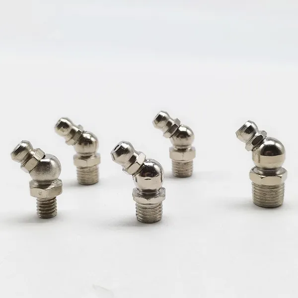 Stainless Steel Straight Hydraulic Grease Fitting 1/4 28\