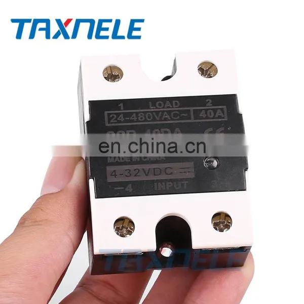 DC To AC SSR-40DA SSR 25DA 10DA Solid State Relay 4-32VDC Input 24-480VAC Output Solid State Relay Industrial Single Black SSR photo-5