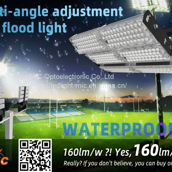 Ultra Bright Sports Construction Flood Light Price 360w Projector Lamp 1200w football stadium Field Lights 720w Led Floodlight