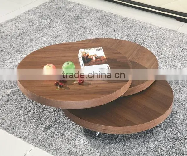 Fancy Durable Expandable Round Coffee Table For Sale photo-4