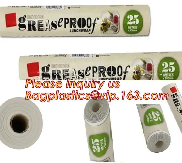 Greaseproof Food Wrap Candy Wrapping Paper,custom Logo Greaseproof Burger Wrapping Parchment Paper,Recyclable Printing Greaseproof photo-2