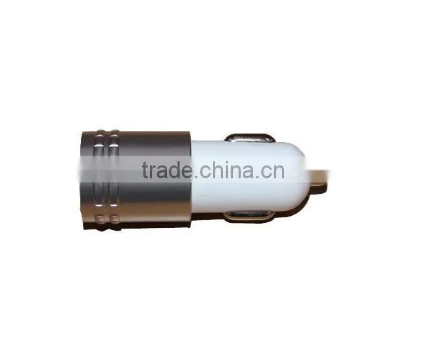2 Port Micro USB Auto Charger Portable Cell Phone Charger Bullet With Three Color Base photo-6