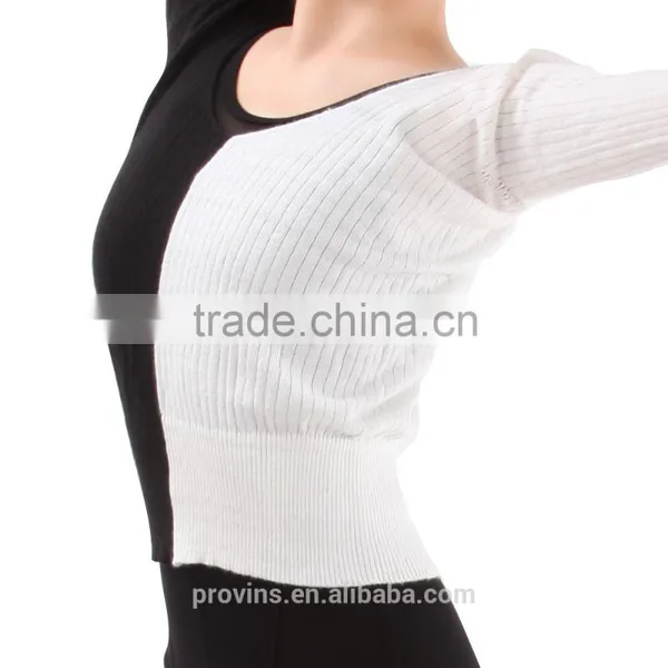 Dance Sweater, Ballet Training Wear, Long Sleeve Ballet Dance Sweater, Two Tone Dance Sweater photo-6