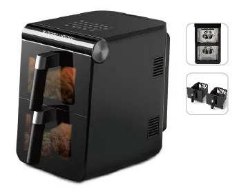 Air Fryer Household Large Capacity/dual Pot Fryer Touch Screen Electric Fryer（Wechat/whatsapp:008613510231336） photo-2