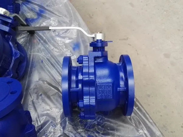 DIN Standard Cast Iron Ductile Iron Flange Ball Valve photo-6