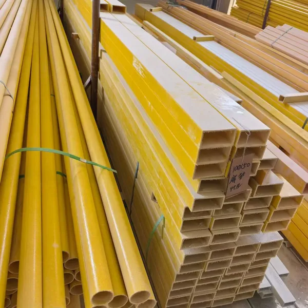 Structural Hollow FRP Fiberglass Rectangular Tube Pultruded Profile for Heavy Load