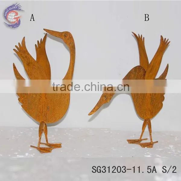 Garden Ornamental Metal Swan for Outdoor Decorating photo-2