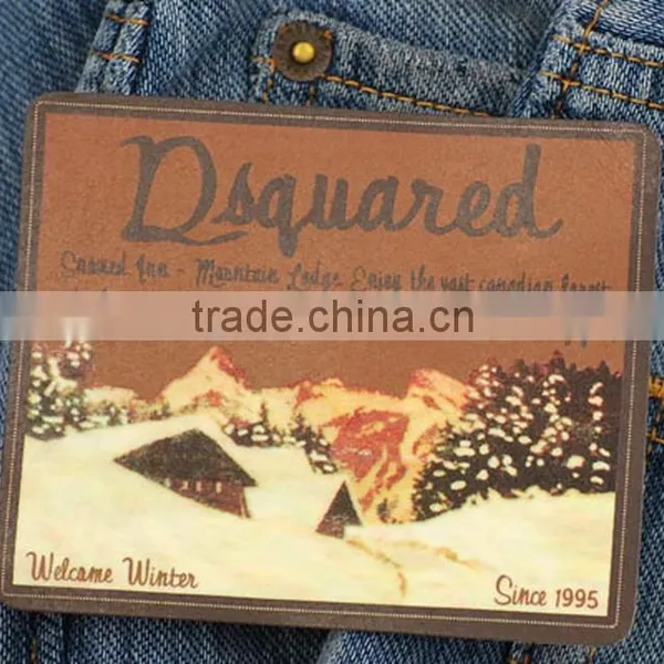 Low Price Top Quality Color Embossed Leather Patches photo-6